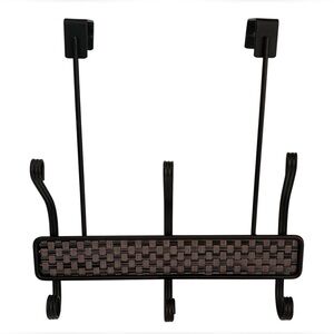 OVER THE DOOR METAL HANGER HOOK BRONZE TONE